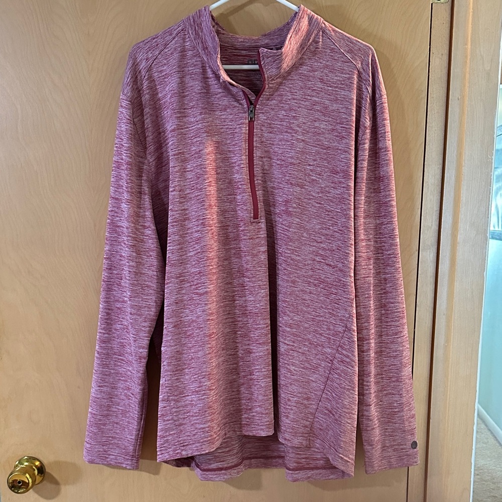 Men’s long sleeve quarter zip lightweight shirt